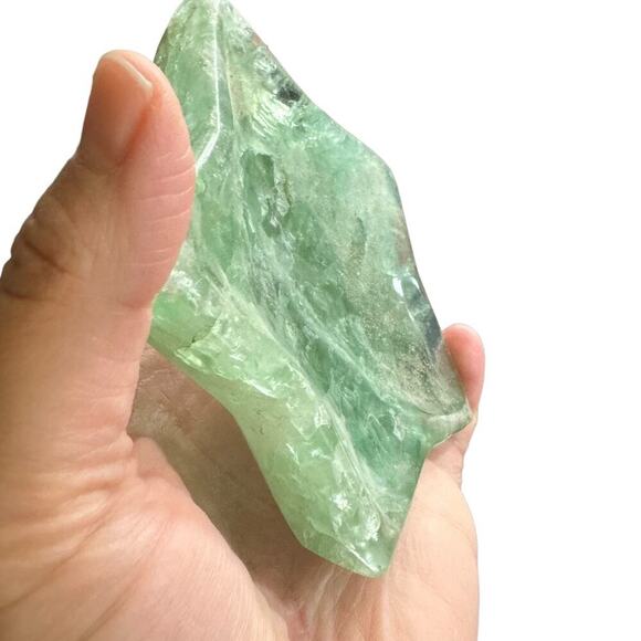 Green Flourite Crystal Star Shaped Ring Jewelry Dish Plate Decor Gemstone OS - Picture 10 of 14